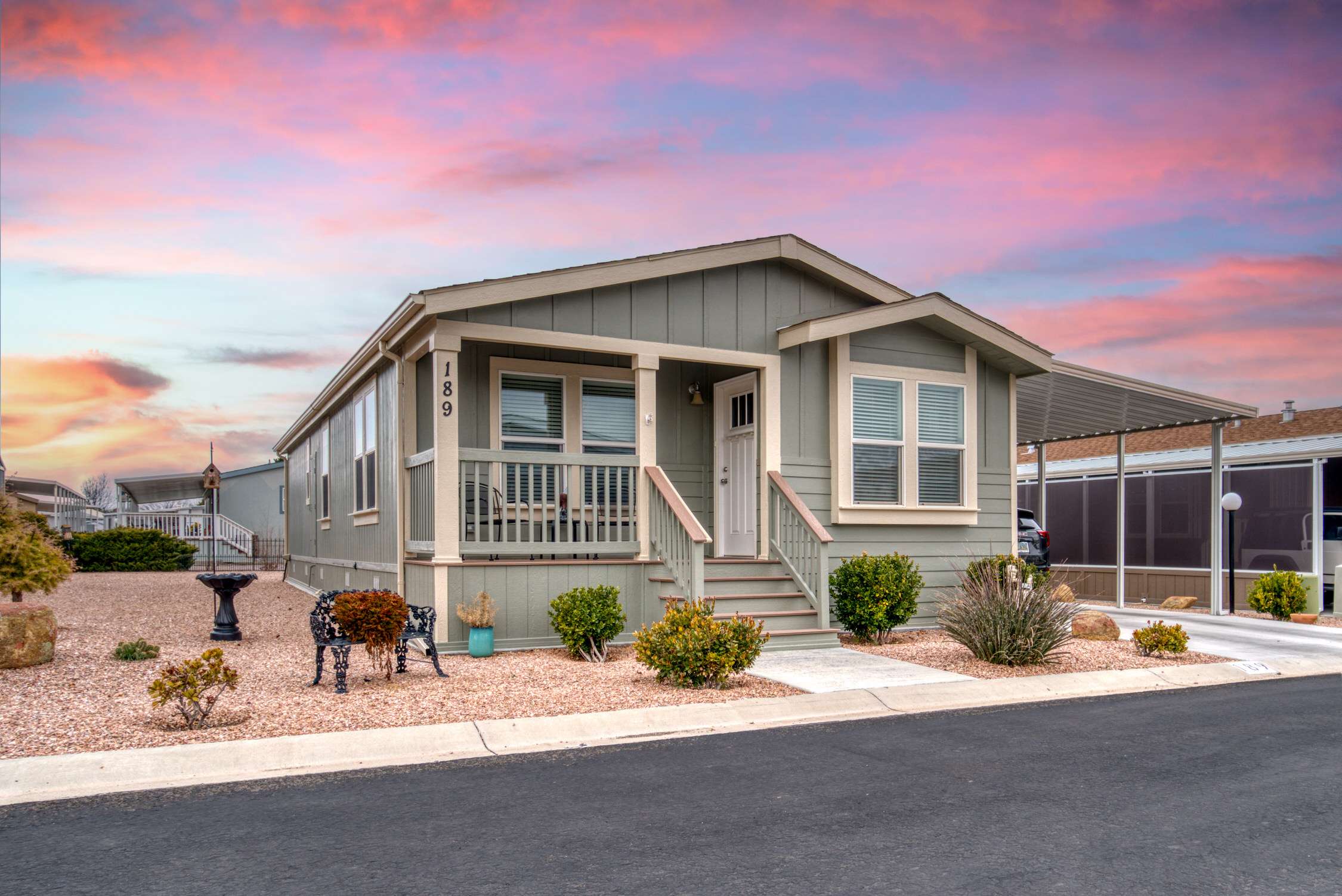 Front of Manufactured home